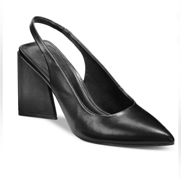 🌼💜💜 NEW BAR III Cushioned Arrica Pointed Toe Sculpted Heel Slip On Slingback - Picture 4 of 14